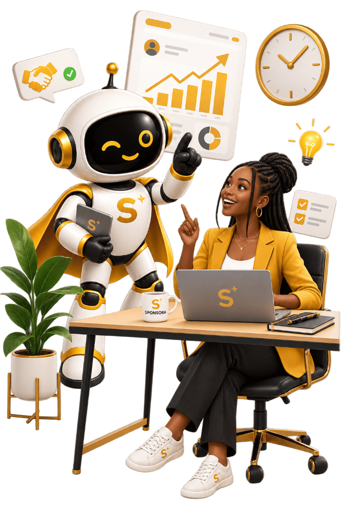 SPOSORA en train de parler des chiffres avec un collaboratrice